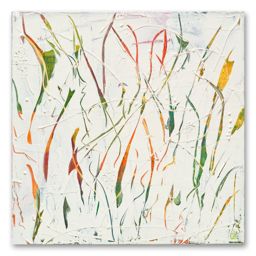 Berkley Swing Dance abstract mixed-media painting