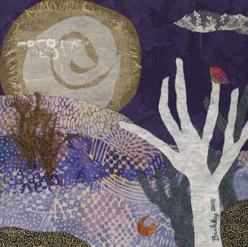 January Landscape Textile Collage