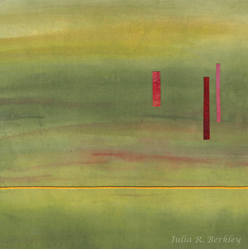 Wandering Abstract Textile Collage