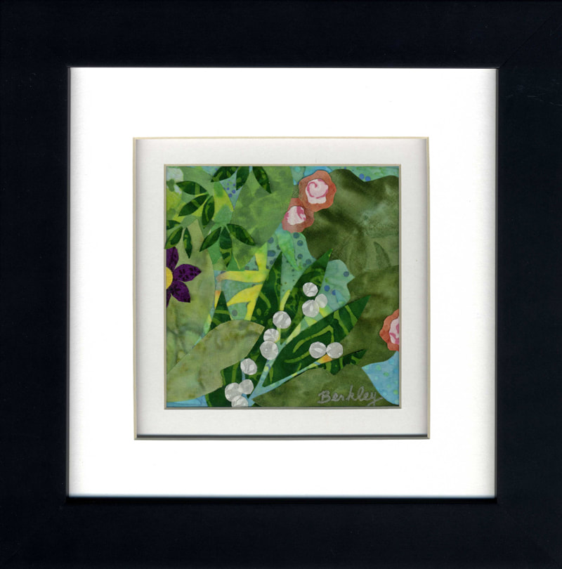 White Berries Botanical Mixed-Media Collage