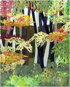 Berkley, nature collages, autumn trees
